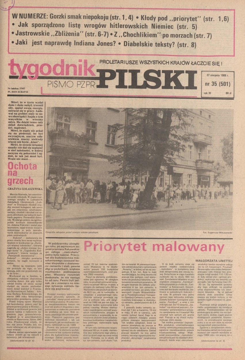 Święta w Szóstce i Jedenastce. Lotnisko na cenzurowanym. Rok 1989