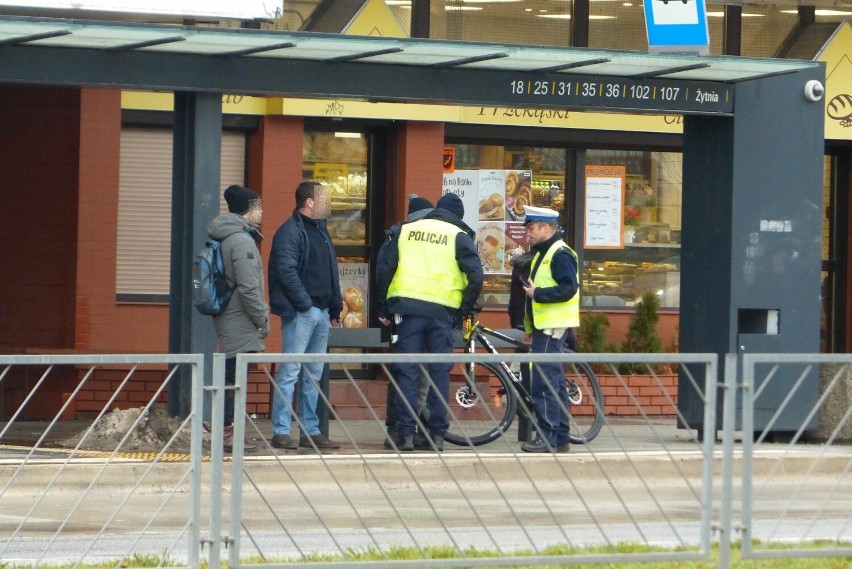 Na Żytniej w Kielcach interweniowała policja.