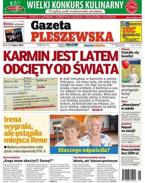 Garść informacji z Pleszewa i powiatu co wtorek - nowa Gazeta Pleszewska!