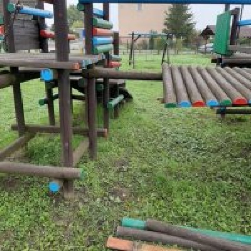 Wandale niszczą obiekty sportowe i rekreacyjne w gminie Gniew