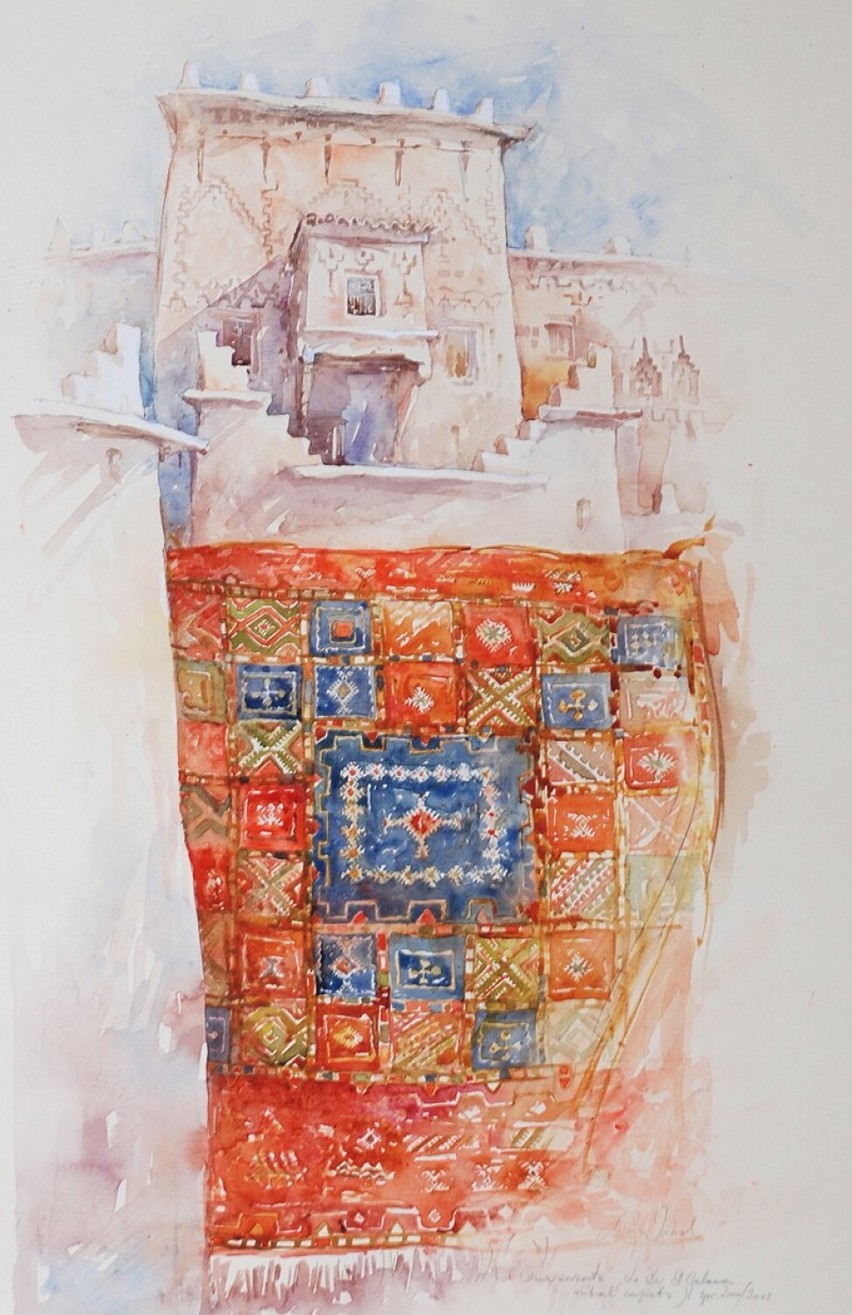 „Maroko, szkice podróżne”. Obejrzyj wystawę rysunków i akwarel Alicji Nikiel
