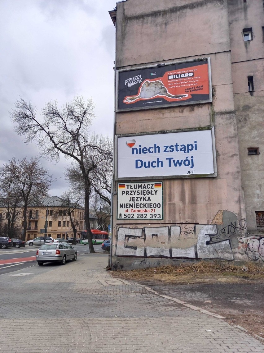  Nietypowe billboardy pojawiły się na ulicach Lublina