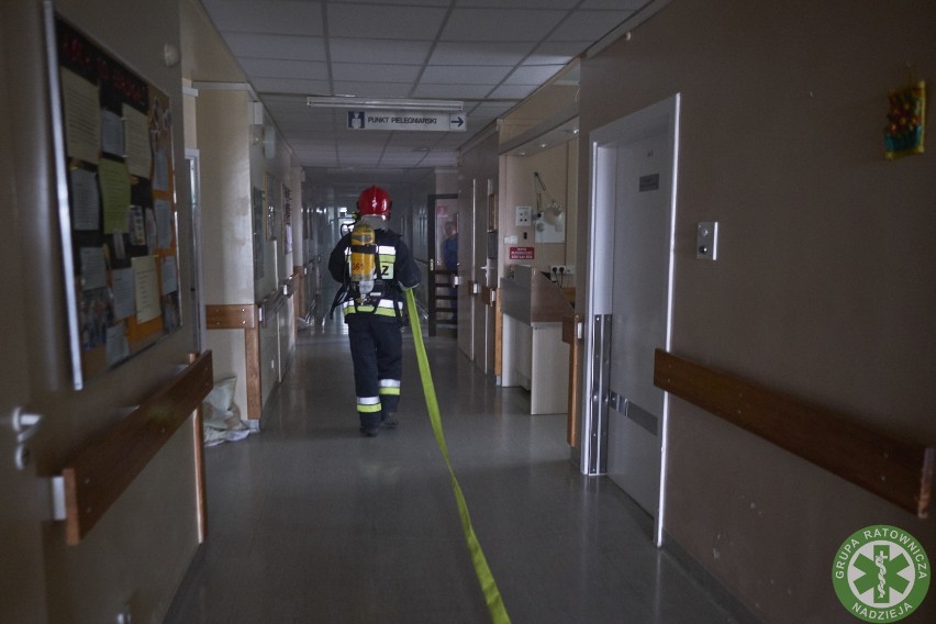 Pożar wybuchł na 4 piętrze szpitala