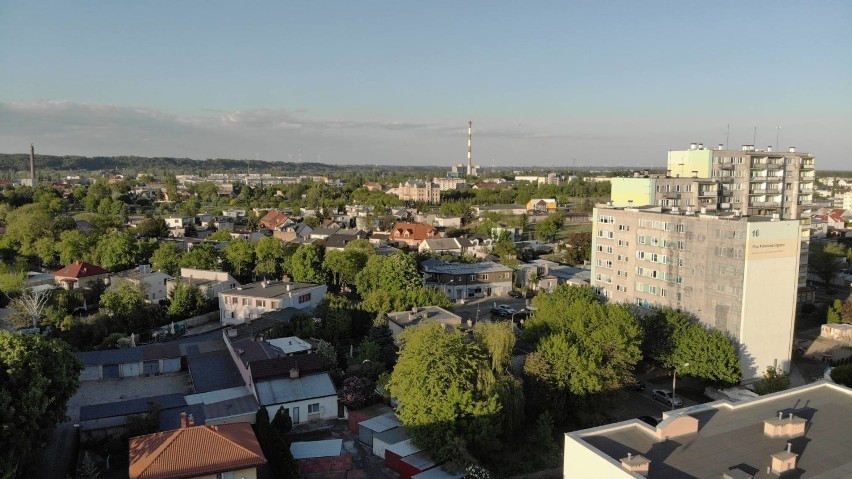 Śródmieście i osiedle Kazimierza Wielkiego we Włocławku z lotu ptaka [zdjęcia]