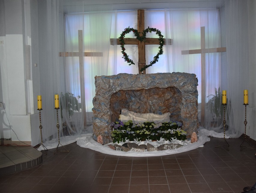 Grób Pański w parafii Matki Bożej Miłosierdzia w Suwałkach
