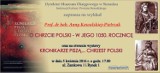 O 1050. rocznicy chrztu Polski w Muzeum Okręgowym w Sieradzu. We wtorek 5 kwietnia wykład i wystawa