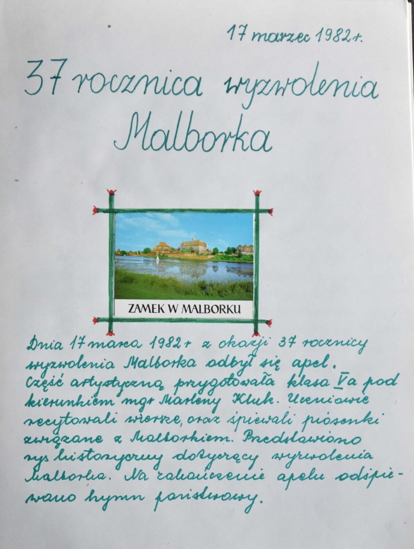 Kronika Szkoły Podstawowej nr 6 w Malborku (odc. 4). Lata 80. i początek lat 90. Lenina zastąpił Piłsudski