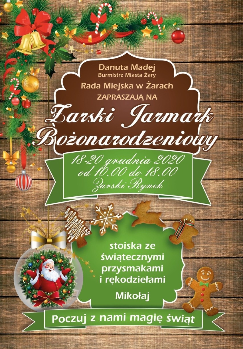 Jarmarki bożonarodzeniowe w Żarach i Żaganiu się odbędą! Czeka na was wiele przysmaków i atrakcji
