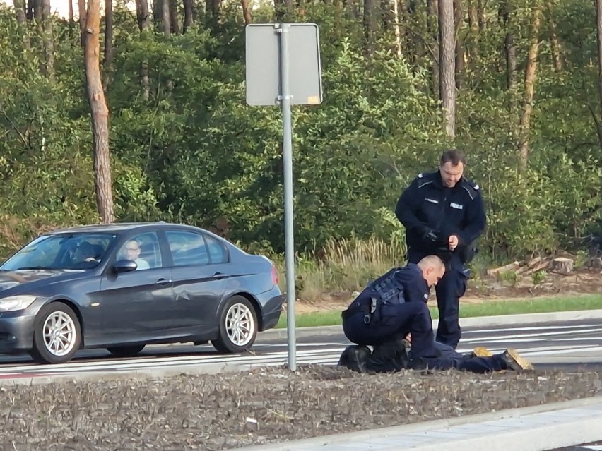 Akcja policji na alei Jana Pawła II we Włocławku