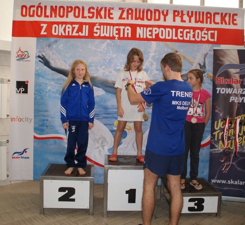 Delfin Malbork rywalizował w Słupsku. Przywiózł z zawodów trzy złote i jeden brązowy medal