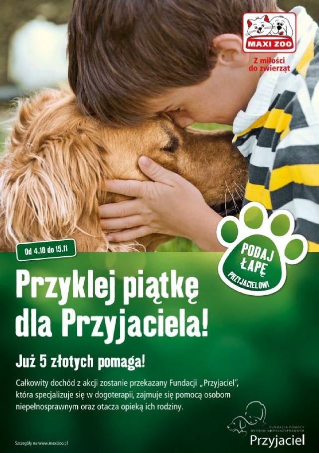 Podaj łapę Przyjacielowi w sklepach Maxi Zoo