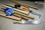 Ruda Śląska: Policjanci zabrali pseudokibicom maczety i drewniane pałki