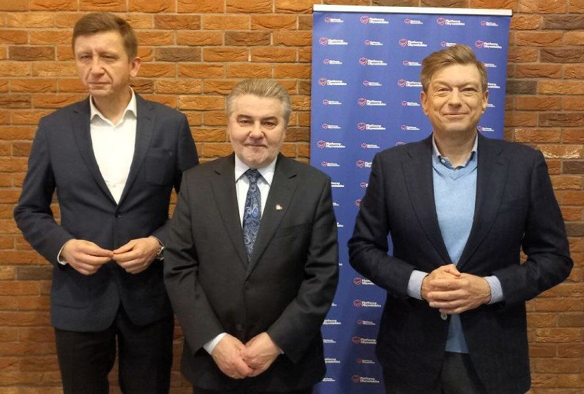 Od lewej: Dariusz Grodziński, Janusz Pęcherz, Mariusz...