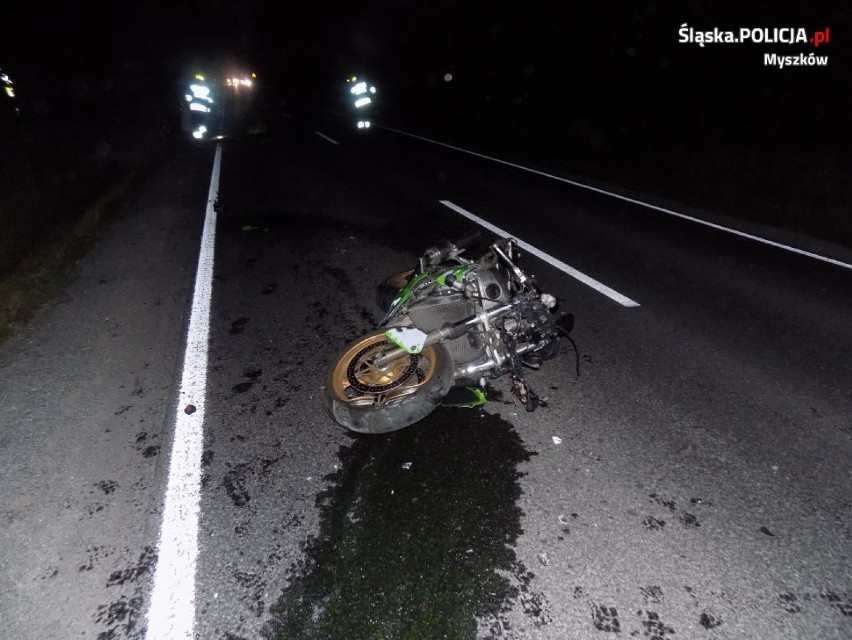 Wypadek. Nie ustąpił pierwszeństwa motocykliście FOTO