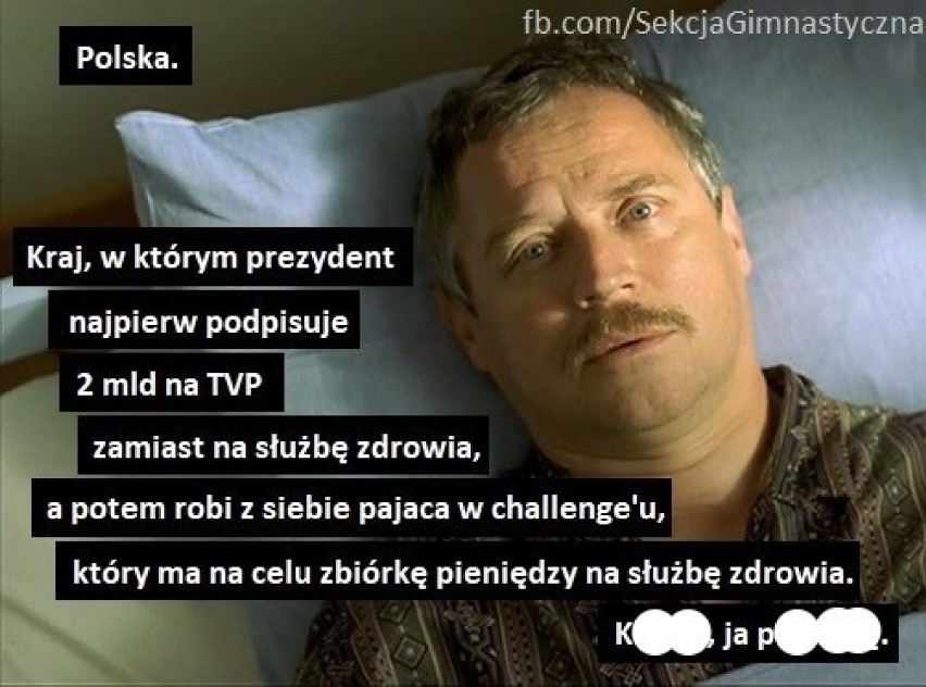 Andrzej Duda wziął udział w #Hot16Challenge2. Jak poradził...