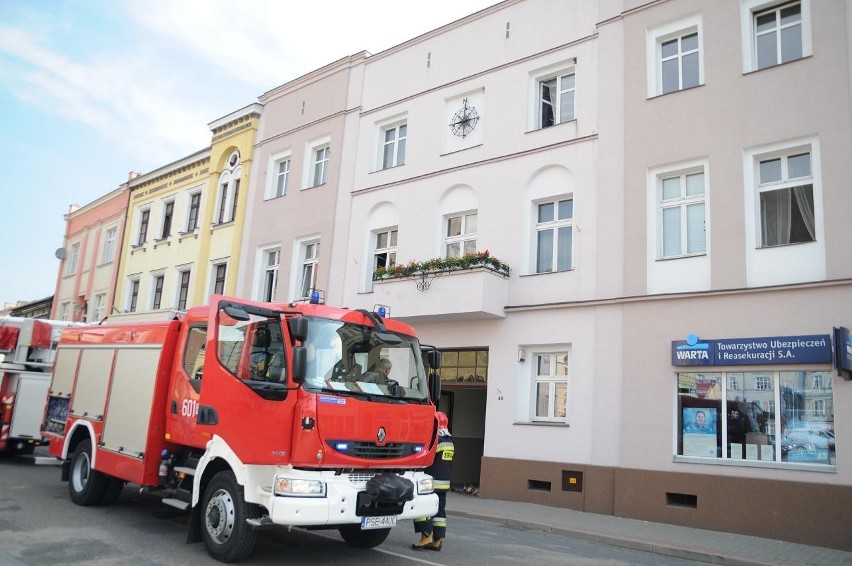 Śrem: zadymienie kamienicy przy placu 20 Października