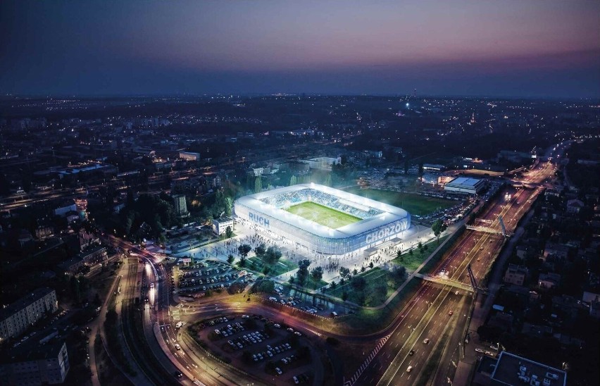Nowy stadion Ruchu Chorzów ma powstać w miejsce starego.