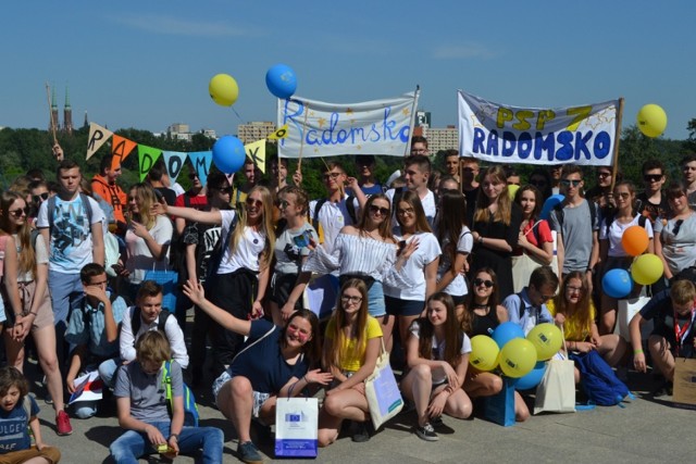 Młodzież z Radomska na Paradzie Schumana 2018 w Warszawie