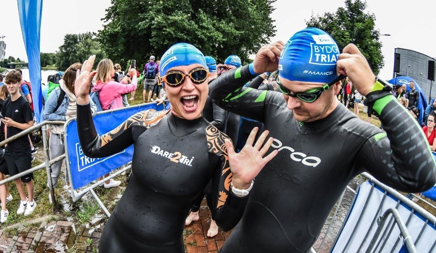 Enea Bydgoszcz Triathlon - dzień 1. Zawodnicy ruszyli na trasę: biegiem, na rowerach i w wodzie [zdjęcia]