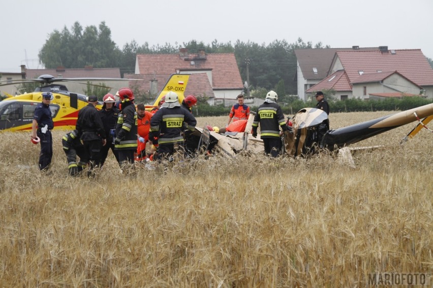 Prywatny śmigłowiec spadł w środę po godzinie dziewiątej na...