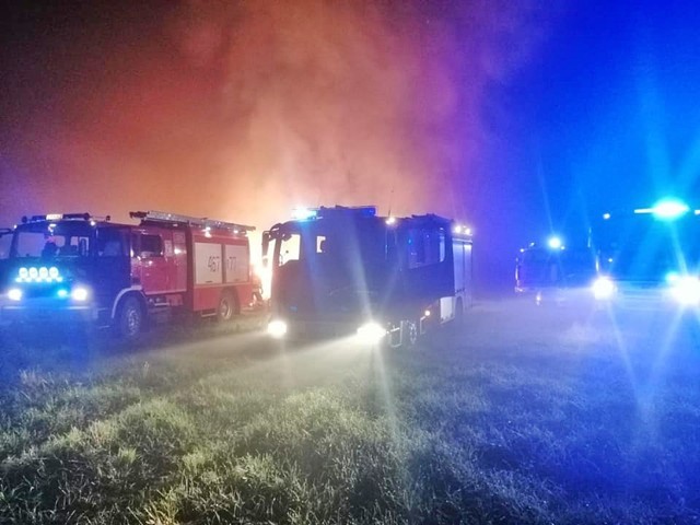 W niedzielę, 20 września 2020 r. strażacy gasili pożar stogu w Kołodziejach (gm. Prabuty)