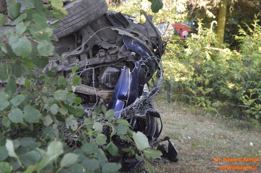 Wypadek w Brześciu Kujawskim ! Wyprzedzał TIRa na zakręcie