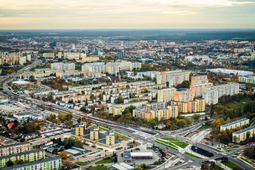 17.10.2019 bydgoszcz miasto z lotu ptaka . fot: tomasz...