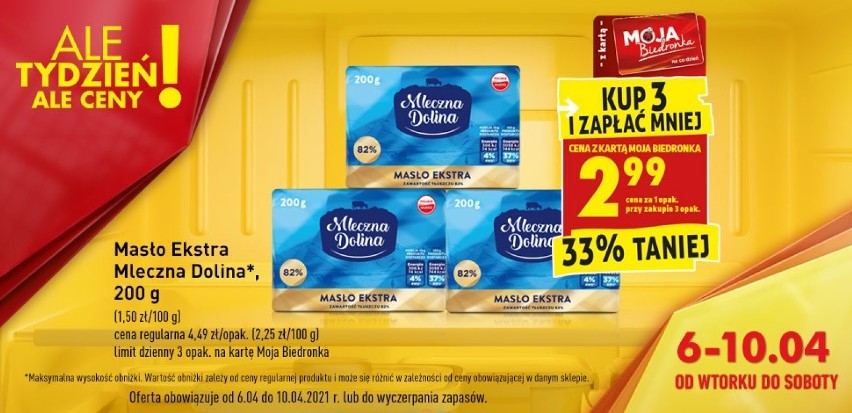 Biedronka

Masło Ekstra Mleczna Dolina
200 g
-33%
Kup 3 i...