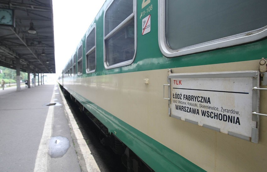 Strajk kolejarzy zatrzymał pociągi w Łodzi