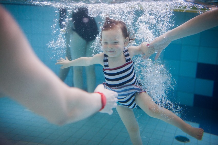 Zajęcia aqua baby w kaliskim parku wodnym