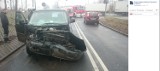 Wypadek na ul. Kieleckiej w Bydgoszczy. Pięć osób trafiło do szpitala 