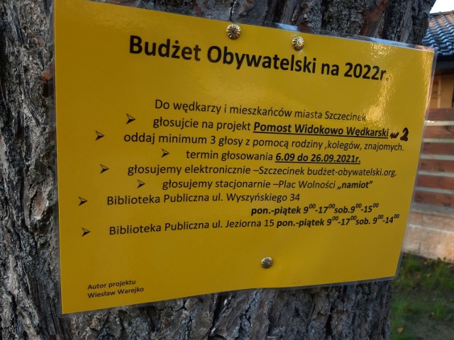 W tym roku będzie można ponownie głosować na projekt pomostu wędkarsko-widokowego nad Trzesieckiem