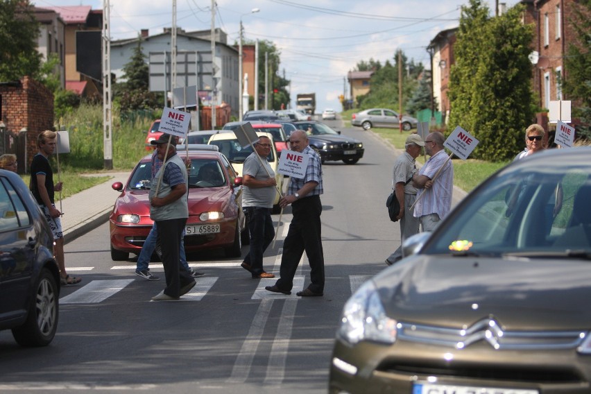 Protest na Laryskiej i Pukowca