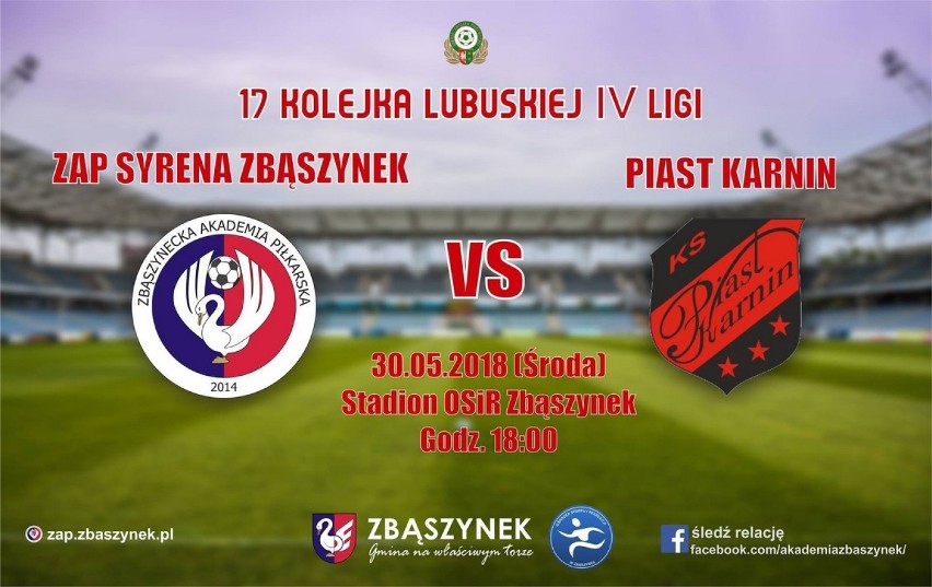 Wygrana ZAP Syrena Zbąszynek  w IV lidze lubuskiej piłki nożnej