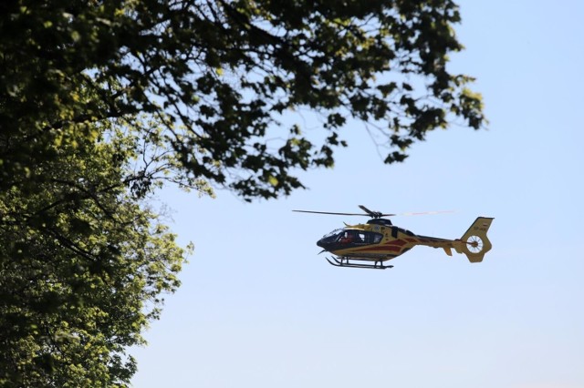 Prawdopodobnie rowerzystka przejechała przez przejście dla pieszych. Potrącił ją autobus. W wyniku zdarzenia doznała poważnych obrażeń. 