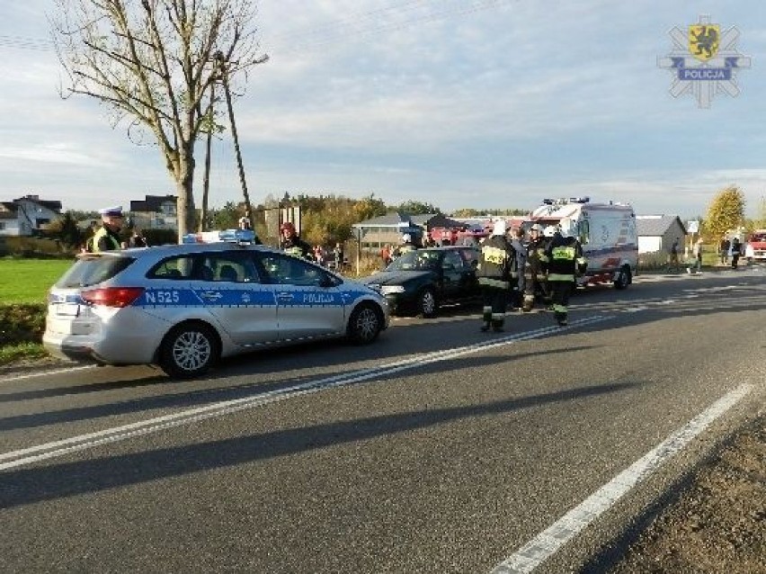 Glincz - wypadek z udziałem dwóch motocykli, 19.10.2014 r.