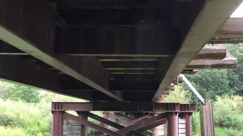 Remont mostu w Krzętowie