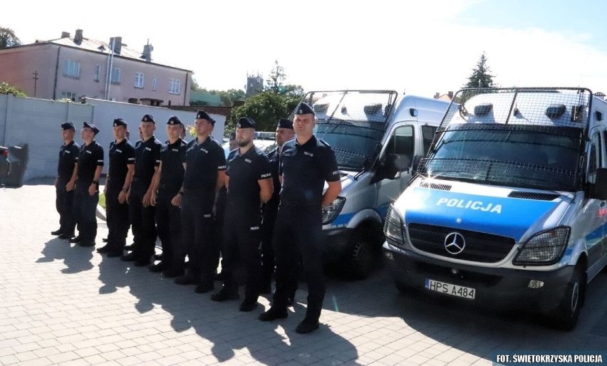Więcej policji w Sandomierzu. W mieście stacjonują funkcjonariusze oddziału prewencji z Kielc