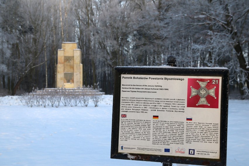 Otoczenie pomnika powstańców styczniowych w Wieluniu zyska nowy wygląd FOTO