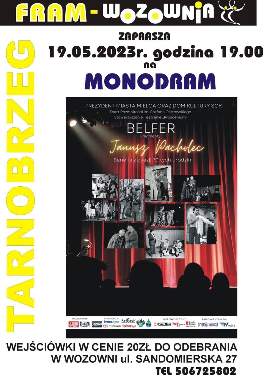 Benefis Janusza Pacholca w Tarnobrzegu. Zobacz monodram "Belfer" 19 maja na scenie Wozowni FRAM