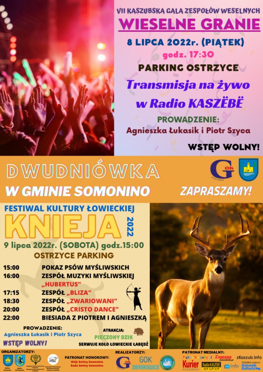 Sierakowice, Ostrzyce. XVII Festiwal Kultury Łowieckiej Knieja 2022 już w sobotę!