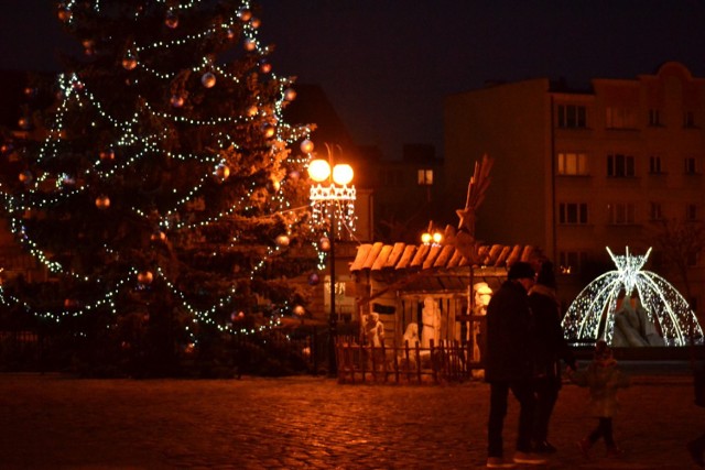 Świąteczne iluminacje i ozdoby w Człuchowie