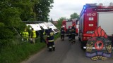 Wypadek autokaru w Paszowicach (ZDJĘCIA)