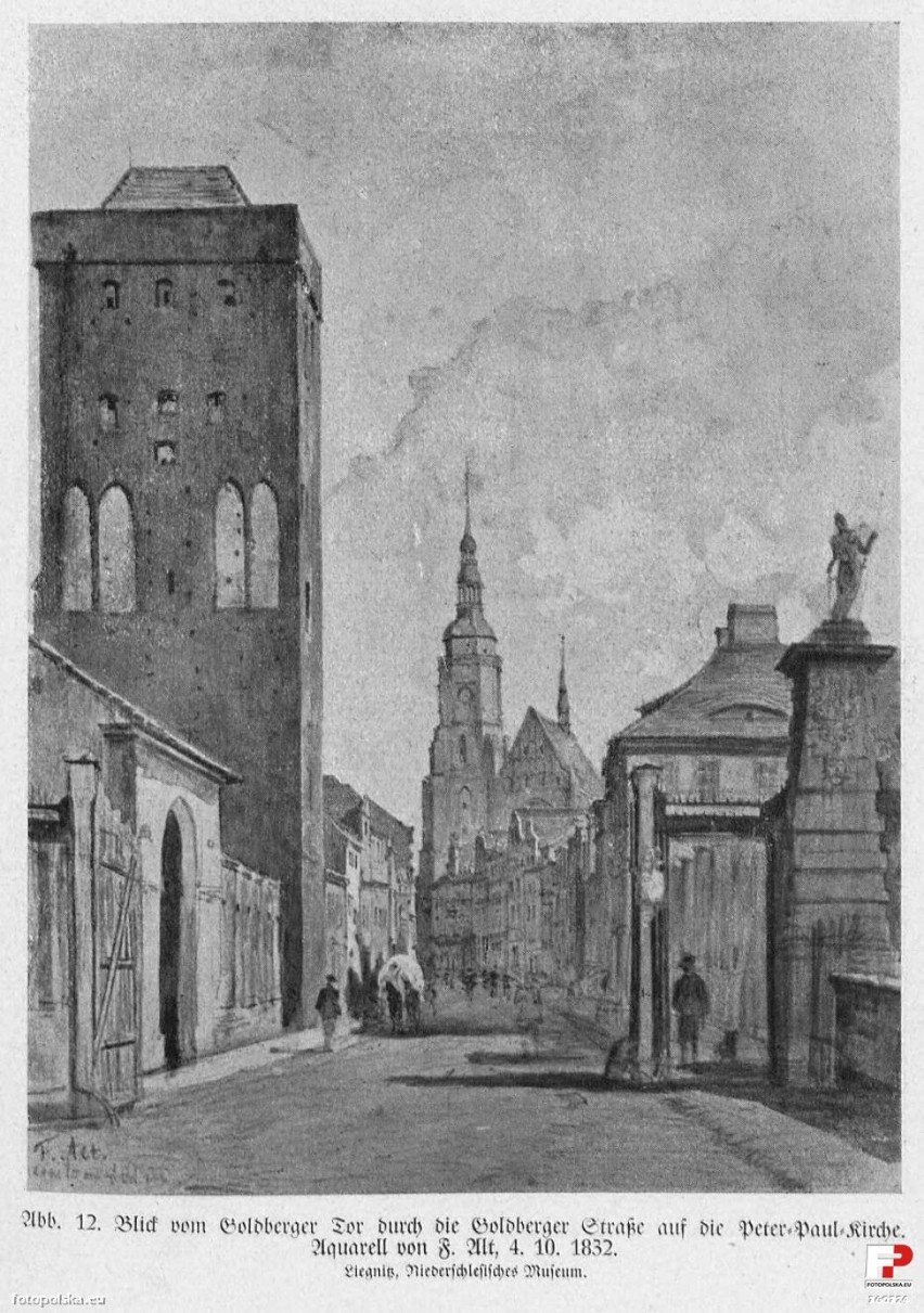 Ulica Złotoryjska w Legnicy na dawnych fotografiach