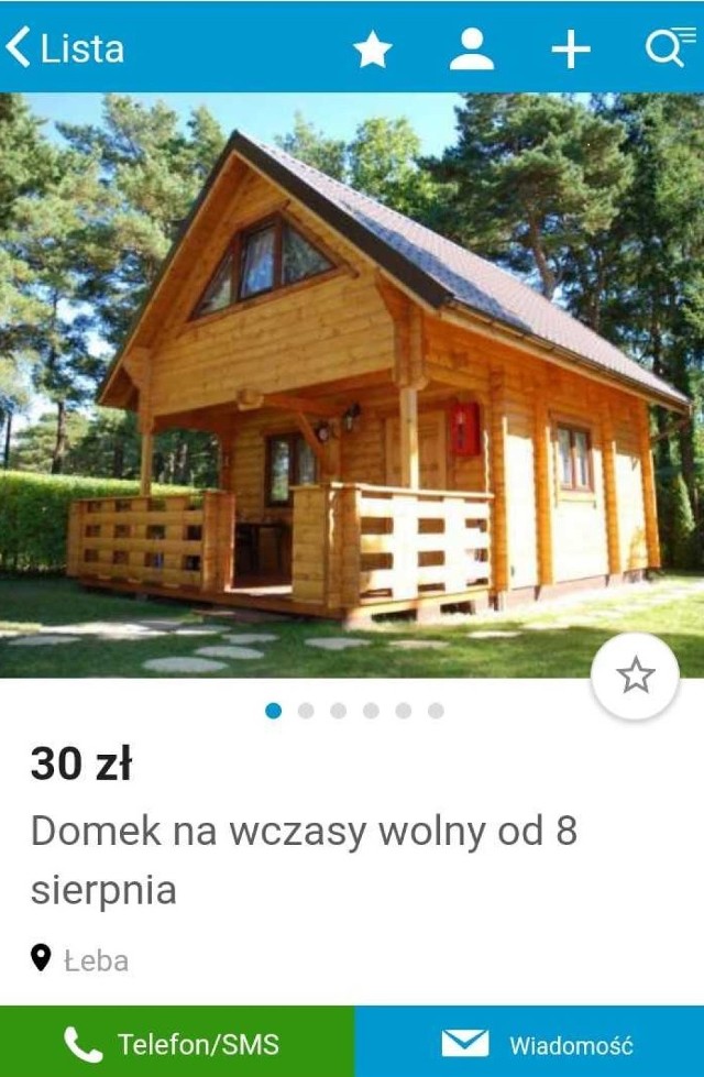 Mieszkańcy woj. łódzkiego oszukani - wynajęli w Łebie domek, którego nie ma. Komisariat w Łebie w tym sezonie przyjął już kilkanaście zgłoszeń dotyczących takich oszustw