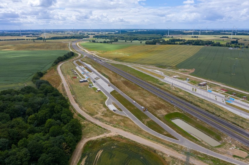 Odcinek S6 Ustronie Morskie - Koszalin z lotu ptaka.