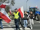 Protest rolników w Osjakowie. Krajówka zablokowana na przejściu dla pieszych