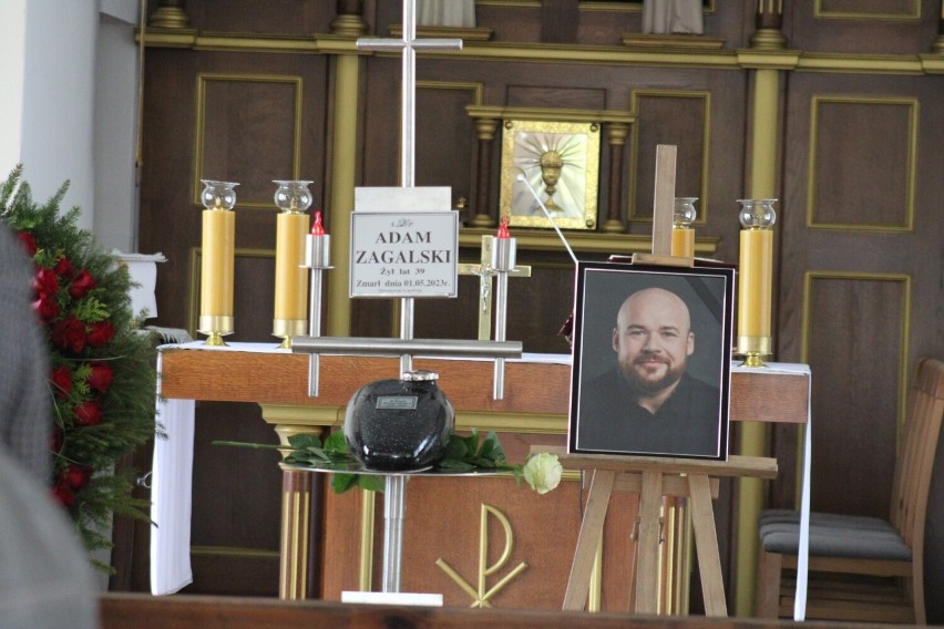 Pogrzeb Adama Zagalskiego, tragicznie zmarłego motocyklisty...