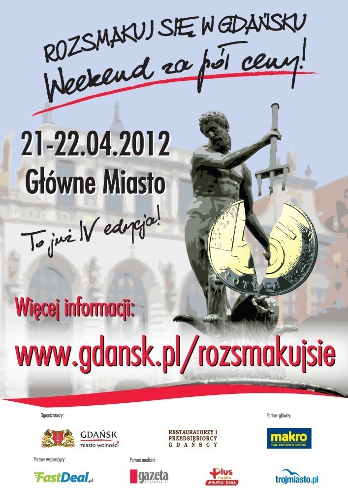 Gdańsk: Weekend za pół ceny. Sprawdź listę lokali i atrakcje na weekend 21 i 22 kwietnia
