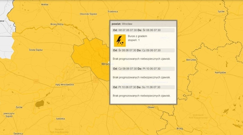 UWAGA! Idą burze z gradem. Ostrzeżenie meteo dla Wrocławia i Dolnego Śląska